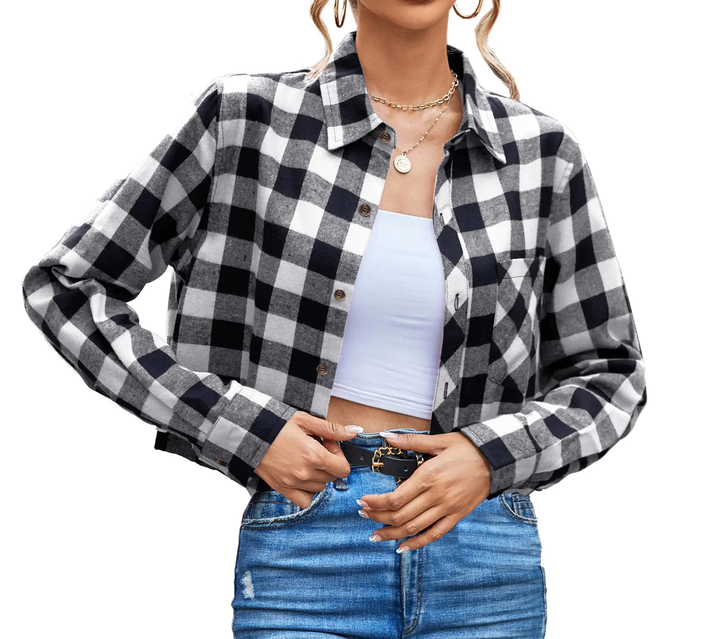 Casual Plaid Button-Down Shirts