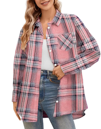 Casual Plaid Button-Down Shirts