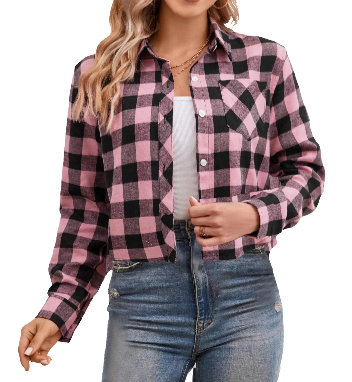 Casual Plaid Button-Down Shirts