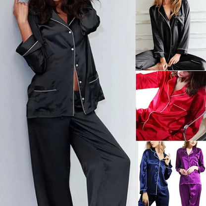 Chic Satin Women's Lounge Set