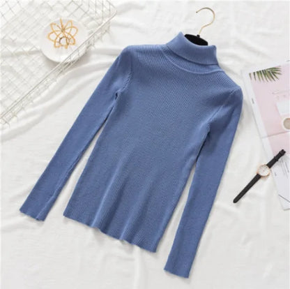 Women Knitted Turtleneck Sweater