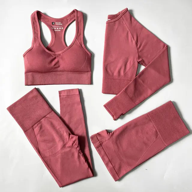 2/3/4PCS Seamless Women Yoga Set Workout