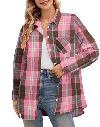 Casual Plaid Button-Down Shirts