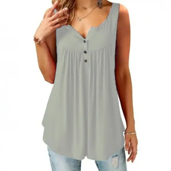 Casual Women Tank Tops Solid Color