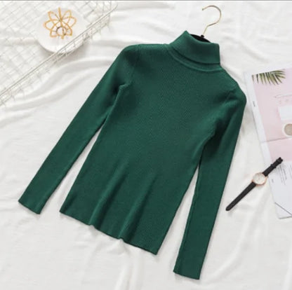 Women Knitted Turtleneck Sweater