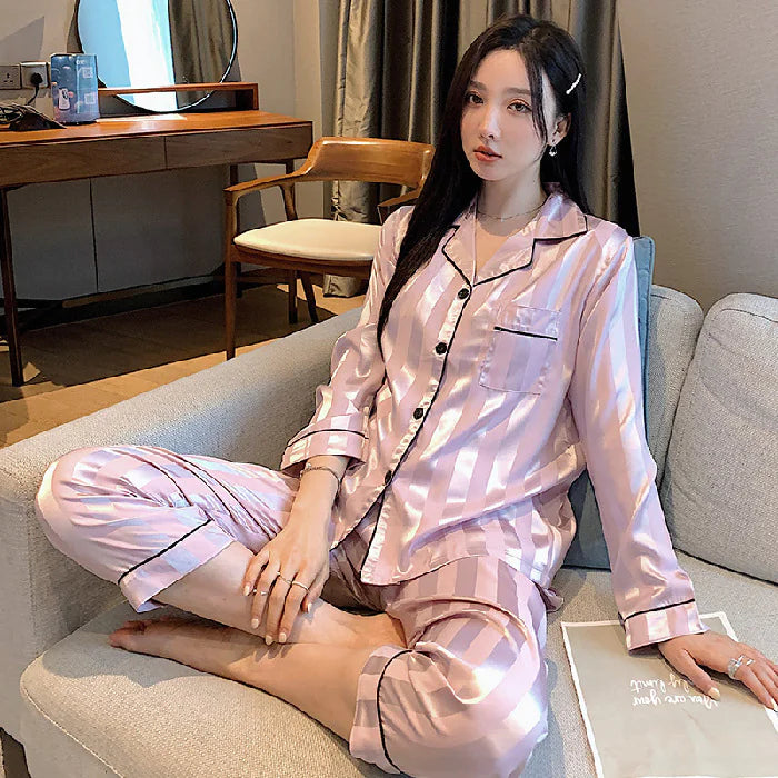 Elegant Silk Women's Pajama Set