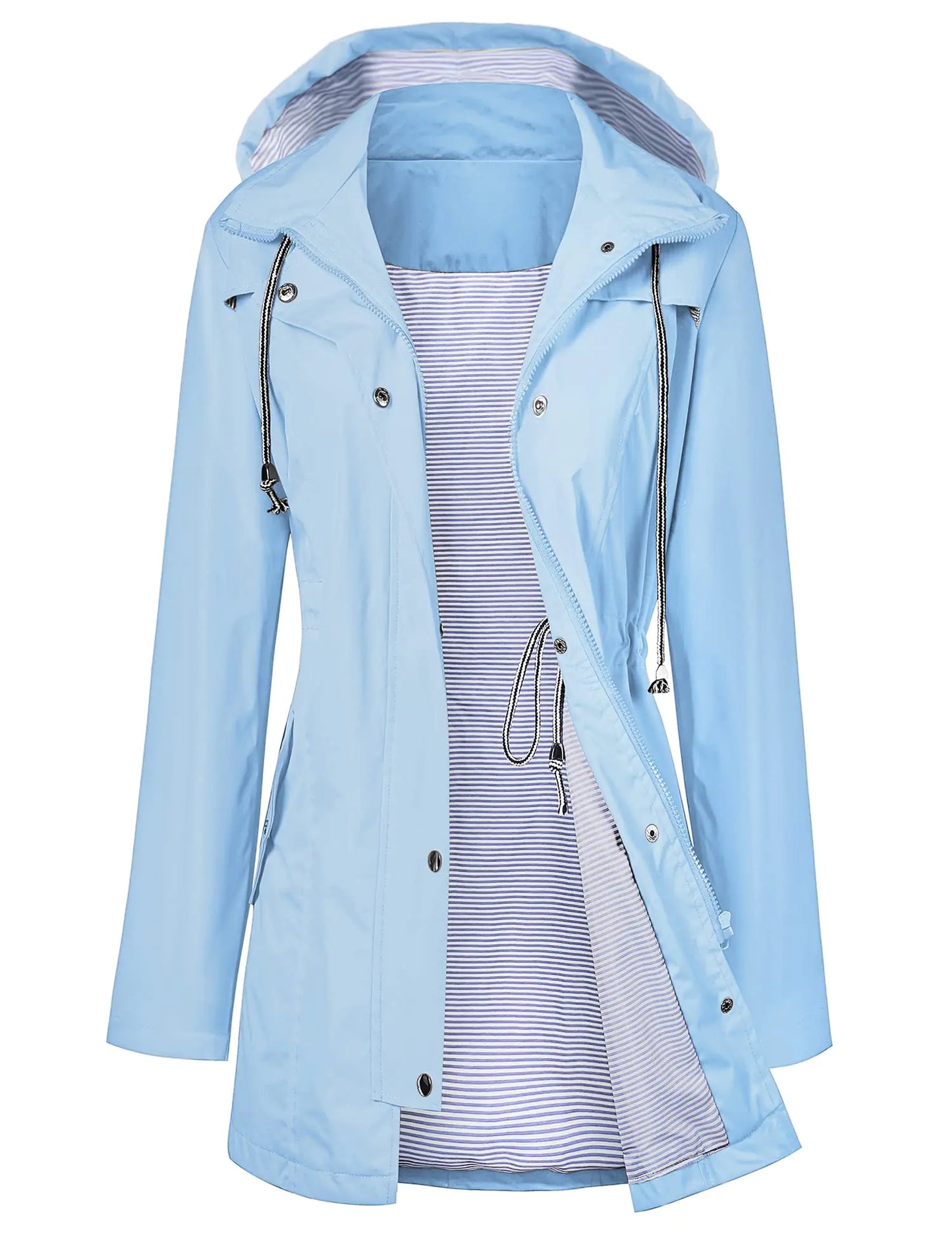 LOMON Waterproof Women's Hooded Trench Coat