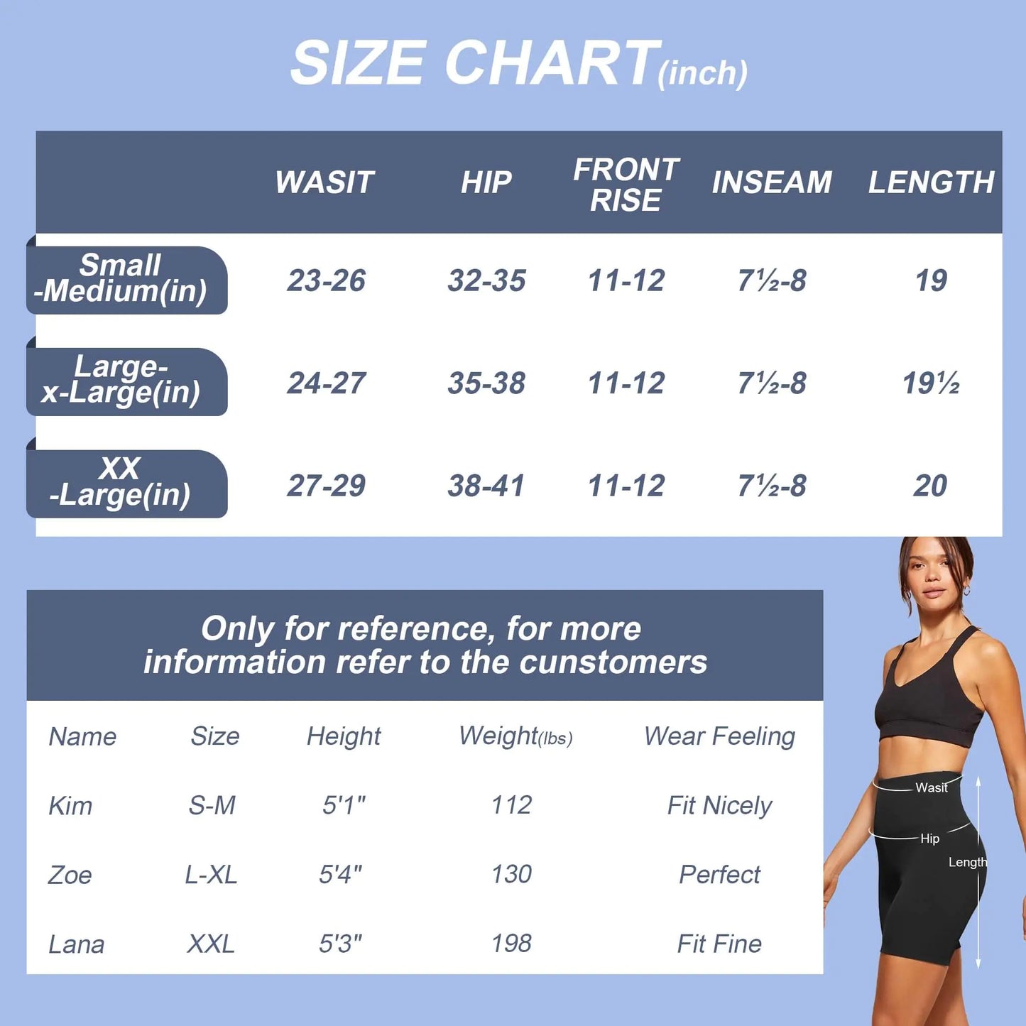 CAMPSNAIL Workout Biker Shorts Women - 3"/5"/8" High Waisted