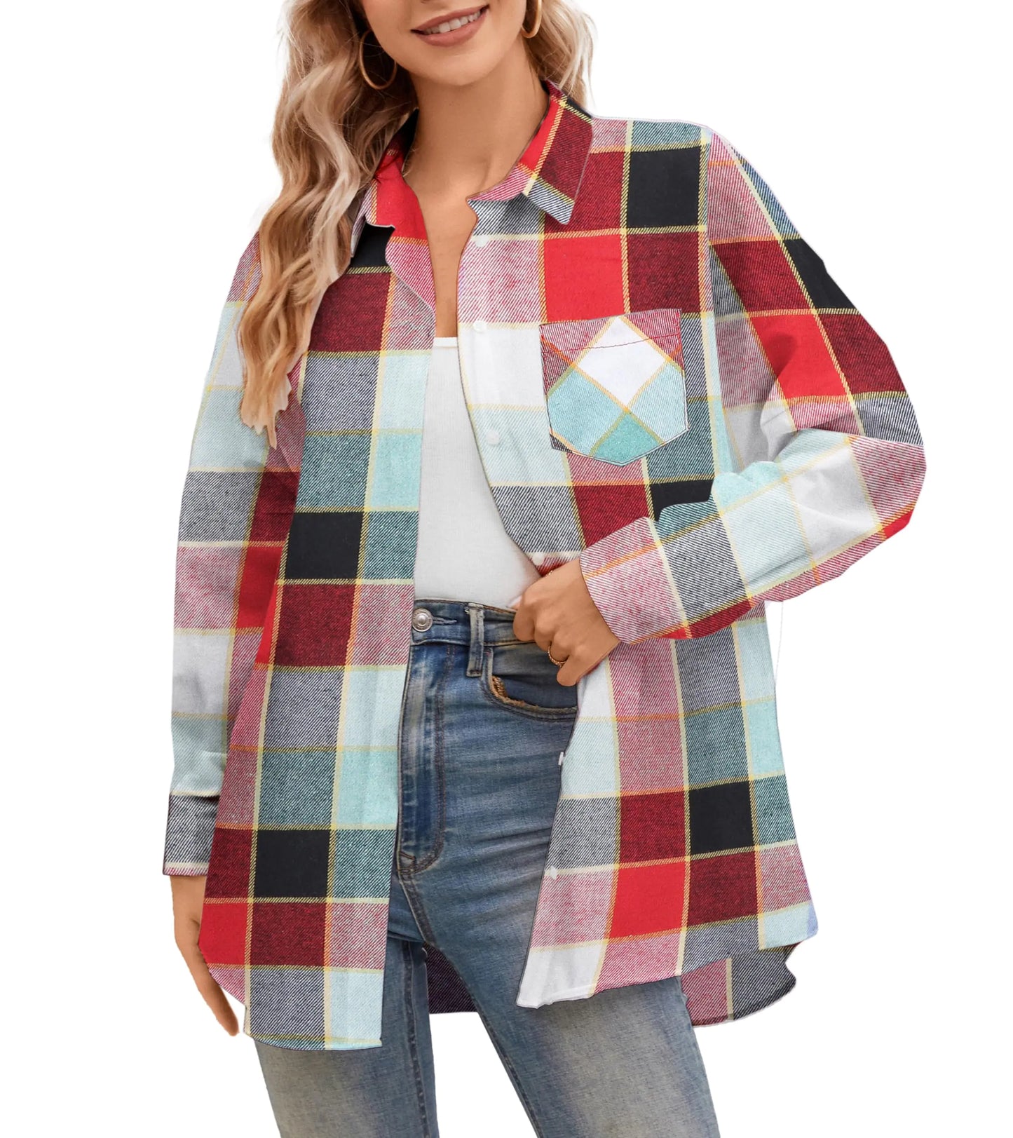 Casual Plaid Button-Down Shirts