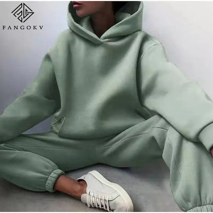 Essential Winter Hoodie Sweat Two-Piece-Set