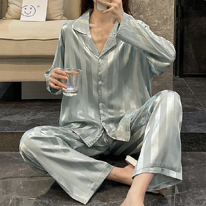 Elegant Silk Women's Pajama Set