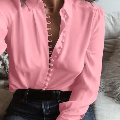 Chic Spring Chiffon Blouse