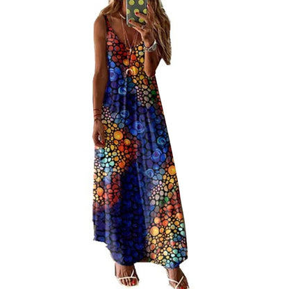 Women Boho Vintage Maxi Dress