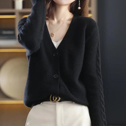 Chic Office Lady V-Neck Cardigan