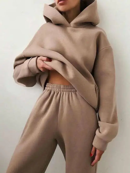 Essential Winter Hoodie Sweat Two-Piece-Set