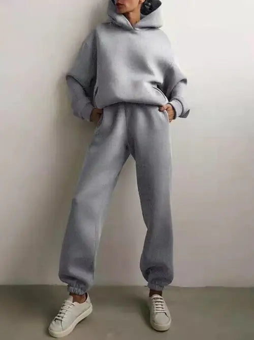 Essential Winter Hoodie Sweat Two-Piece-Set