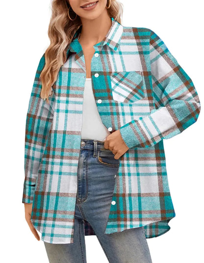 Casual Plaid Button-Down Shirts