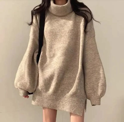 Chic and Cozy Oversized Turtleneck Sweater