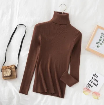 Women Knitted Turtleneck Sweater