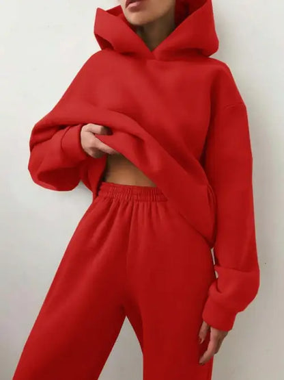 Essential Winter Hoodie Sweat Two-Piece-Set