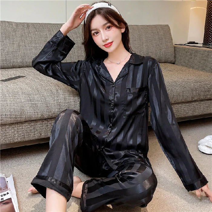 Elegant Silk Women's Pajama Set