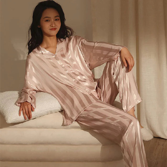 Elegant Silk Women's Pajama Set