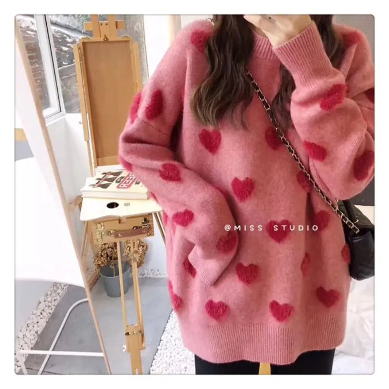 Heart Design Sweater