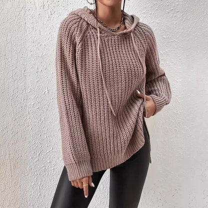 Pullover Hooded Sweater Women's Loose Slimming