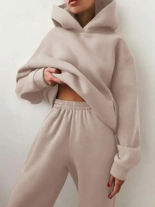 Essential Winter Hoodie Sweat Two-Piece-Set