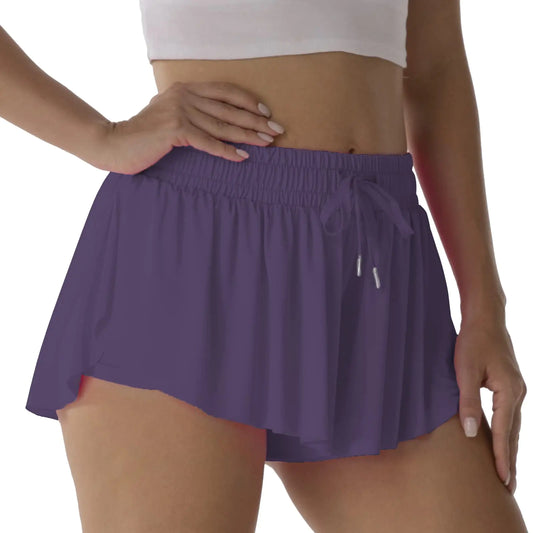 Flowy Butterfly Athletic Shorts