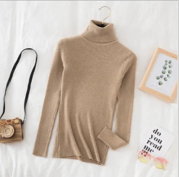 Women Knitted Turtleneck Sweater