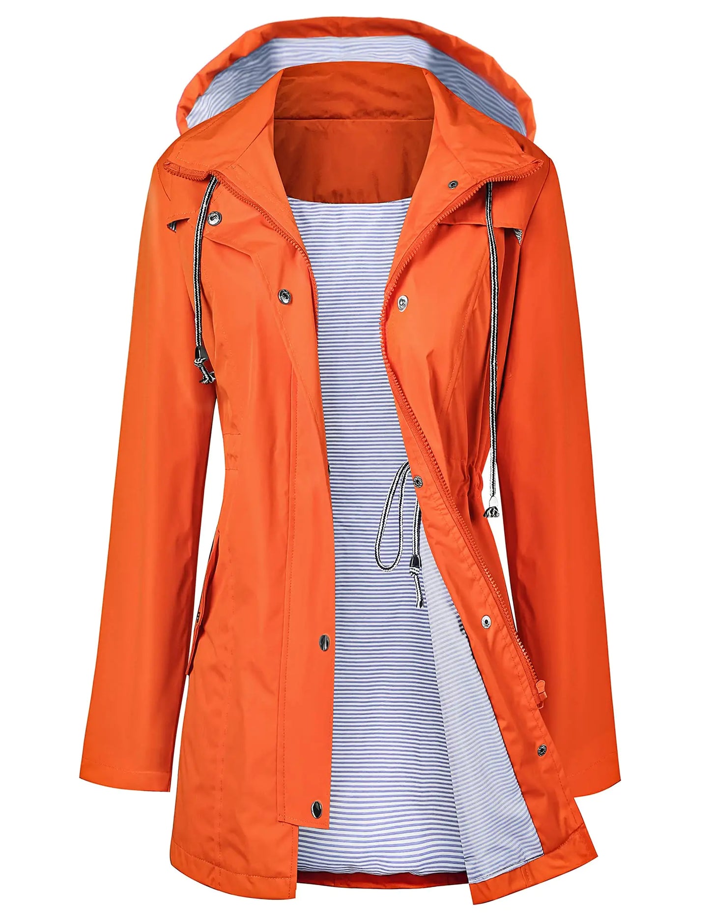 LOMON Waterproof Women's Hooded Trench Coat