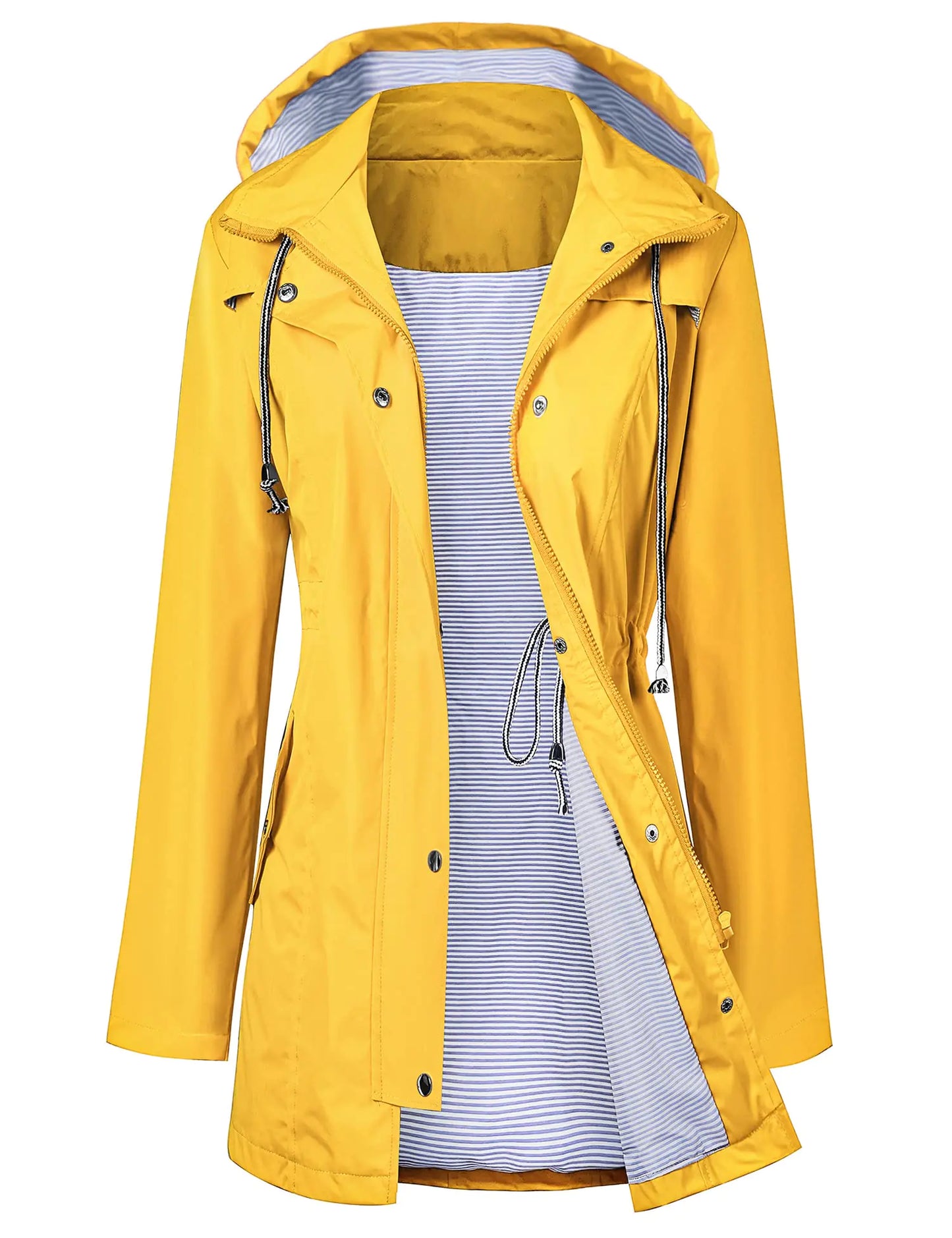 LOMON Waterproof Women's Hooded Trench Coat