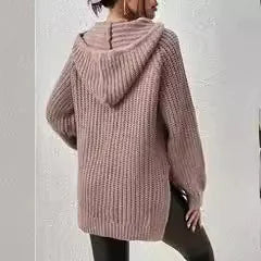 Pullover Hooded Sweater Women's Loose Slimming