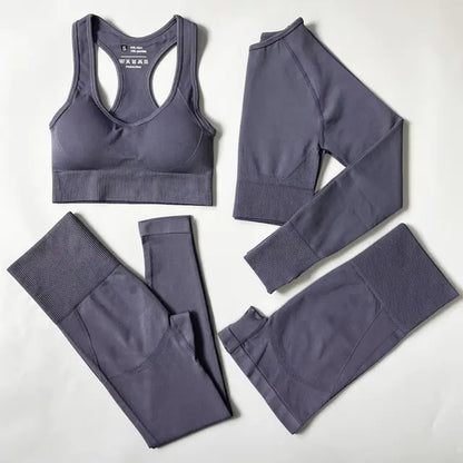 2/3/4PCS Seamless Women Yoga Set Workout