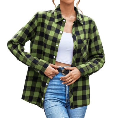 Casual Plaid Button-Down Shirts