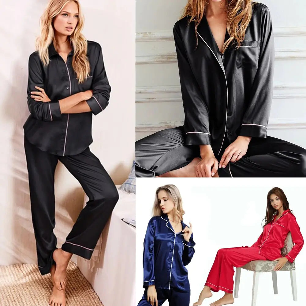 Chic Satin Women's Lounge Set