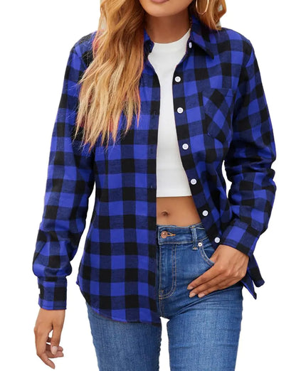 Casual Plaid Button-Down Shirts