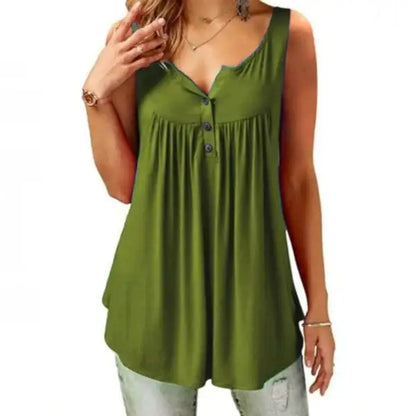 Casual Women Tank Tops Solid Color