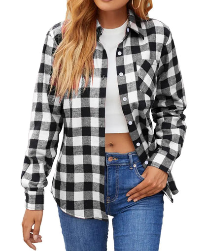 Casual Plaid Button-Down Shirts