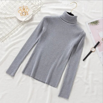 Women Knitted Turtleneck Sweater